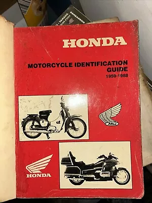 Rare Vintage Honda Motorcycle Identification Guide 1959-1988 Book USA • $50