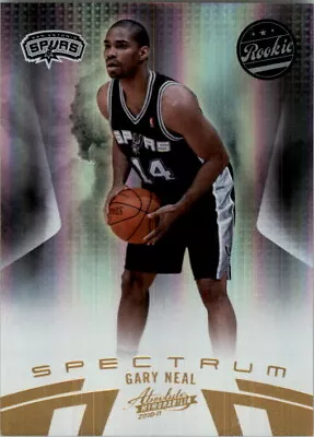 2010-11 Absolute Memorabilia Spectrum Gold Basketball Card #148 Gary Neal /100 • $4.50