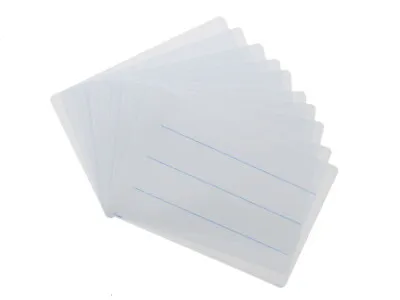 Adboards A4 Flexible 3 Lines Lined Whiteboard Dry Wipe White Lap Board 5 Pack • £4.75