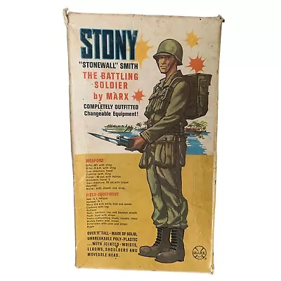 Marx Stony Stonewall Smith The Battling Solder 11.5 In Action Figure Box Acces  • $99.99