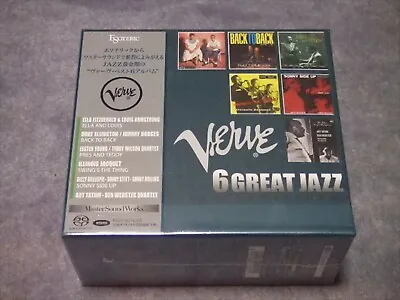 $449.99 • Buy Verve 6 Great Jazz Esoteric SACD Hybrid Box Set 6 Discs ESSV-90163/68 W/Tracking