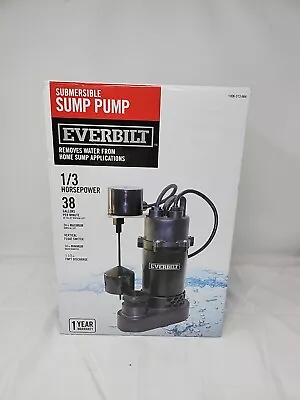 Everbilt HDSP33V 1/3 HP Aluminum Sump Pump Vertical Switch USED • $44.99