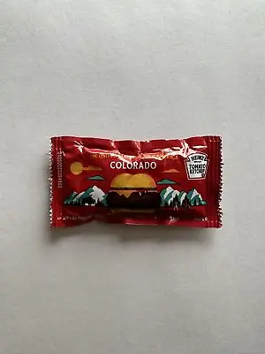 Heinz Tomato Ketchup Colorado 38/50 USA State Collection 1 Packet New Sealed • $11.47