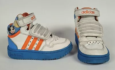 Size 8k (GS) - Adidas Hoops 3.0 X Disney Mid Mickey Mouse Knicks Kids Shoes  • $17