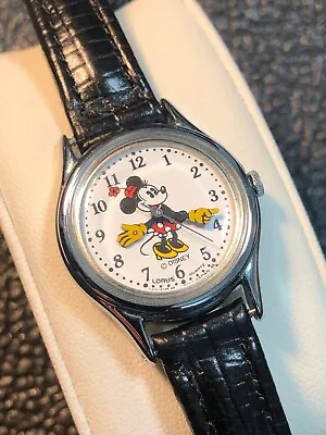 Vintage Women’s Disney Minnie Mouse Lorus By Seiko Watch New Band & Battery • $49.99