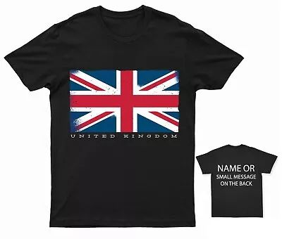 UK Union Jack Grunge Flag T-shirt • £13.95