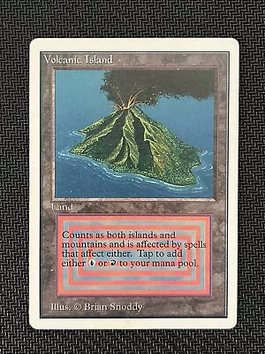 Unlimited Volcanic Island MP Very Clean Front! MTG Unlimited Magic The Gathering • $800