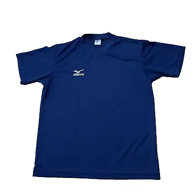 MIZUNO Quick Dry Base Layer Active Tee Mens 0 Medium Blue Baseball Shirt Snagbac • $7