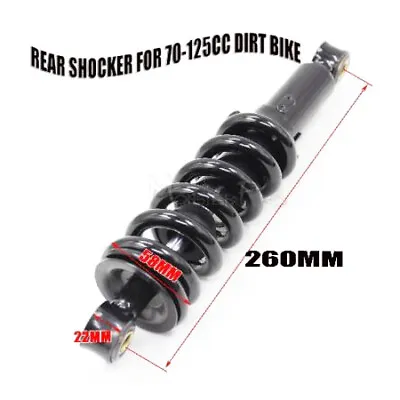 $21.55 • Buy  260mm Rear Shock Shocker Absorber Suspension 50cc 90cc 125cc Dirt Pit Pro Bike