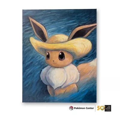 Pre-Order Pokémon Center X Van Gogh Eevee Inspired Self-Portrait Hat Canvas Art • $230