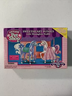 Vintage Littlest Pet Shop Sweetheart Ponies Moonglow Stable Kenner New Open Box • $79.99