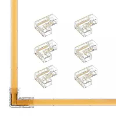 COB 5mm/0.19in Width LED Strip Connector Kit 6Pcs 2 Pin Transparent Gapless L... • $7.67