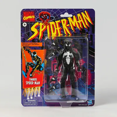 6-inch Spider-Man Symbiote Marvel Legends Retro Spiderman Action Figure Toy Gift • £22.55