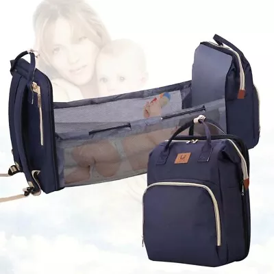 Baby Diaper Bag Bed Backpack For Mom Maternity Bag For Stroller Nappy Bag Large  • £29.99