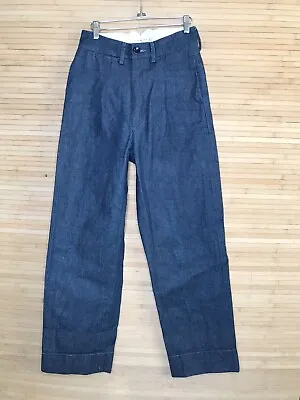 Older Brother Big Pleats Jeans Denim Organic Japanese Cotton Zipper Fly • $139.99