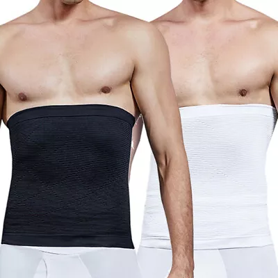 Men Tummy Tuck Belt Body Shaper Control Seamless Slimming Waist Trainer Trimmer • $7.79