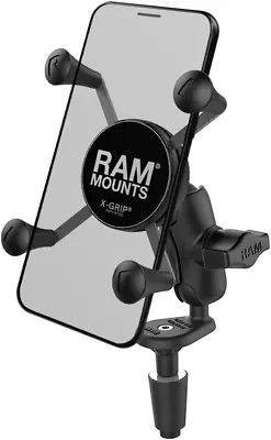 X-Grip Phone Holder With Motorcycle Fork Stem Base RAM-B-176-A-UN7U With Short A • $108.48