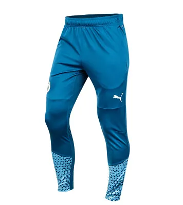 Puma Manchester City Training Pants Men's Soccer Pants Slim-Fit Blue 772864-06 • $92.61