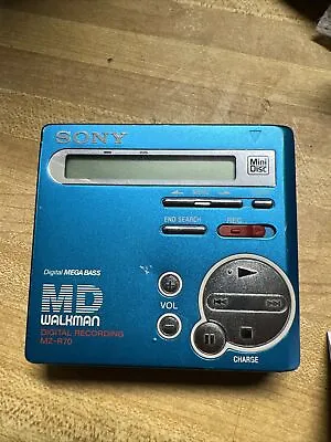 SONY Portable Minidisc Player Recorder MZ-R70 MD Walkman • $111.99