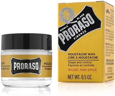 £10.10 • Buy Proraso Wood And Spice Moustache Wax, 15 Ml 8004395001675