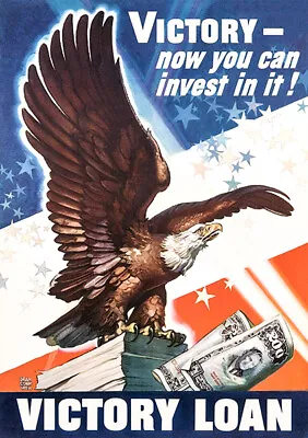 Victory Now You Can Invest In It - 1945 - World War II - Propaganda Poster • $9.99