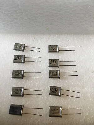 10 X IQDD 1.8432 Mhz Crystals Solder In Type • £6