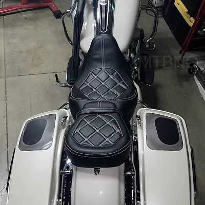 Driver Passenger Seat For Harley Touring Street Glide FLHX Road King FLHR 09-23 • $129.55