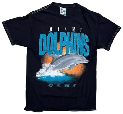 Miami Dolphins By 47 Brand Men's Retro Vintage Tubular Distressed Tee T-Shirt • $22.50