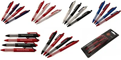 Football Contrast Pens Set Of 4 - Back To School Arsenal Liverpool Gift • £7.50