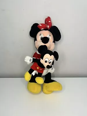 Disney Minnie Mouse & Baby Mickey Mouse Plush Soft Toys Disney Minnie Rare • £7.99