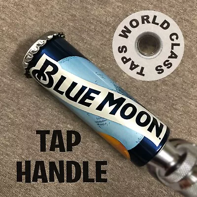 MINI 3in BLUE MOON BEER TAP HANDLE Marker Short Tapper Stubby BELGIAN WHITE • $24.99