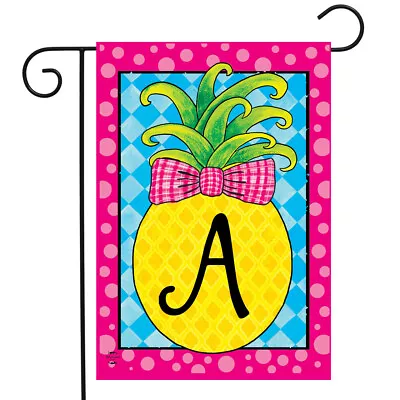 Pineapple Monogram Letter A Garden Flag Briarwood Lane 12.5  X 18  • $6.99