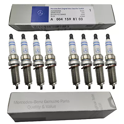 For 8PCS Bosch A0041598103 ZR6SII3320 Double Iridium Spark Plugs Mercedes Benz • $47.99