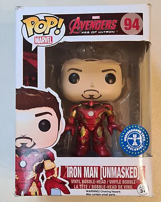 Iron Man Unmasked - Marvel Avengers Age Of Ultron #94 - Funko Pop! Vinyl Figure • £24.99