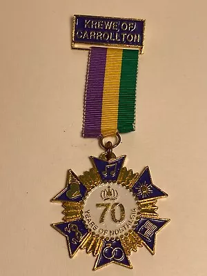 Carrollton 1984 70 Years Ducal Pin New Orleans Mardi Gras Krewe Favor	Mgs1348 • $29.99