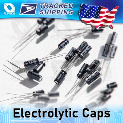 $8.38 • Buy Electrolytic Capacitors 10V 16V 25V 50V 100V 10uF 22uf 47uf 100uF 4x7mm 20% Caps