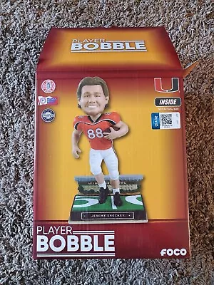 JEREMY SHOCKEY Miami Hurricanes Orange Bowl Base Bobblehead #45/222 ***NIB*** • $39.99