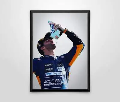 $259 • Buy Daniel Ricciardo Shoey F1 Racing Poster 3 Sizes