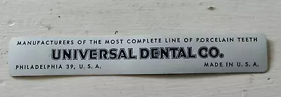 Vintage Universal Dental Co Porcelain Teeth Philadelphia 6-Inch Plastic Ruler • $9.90