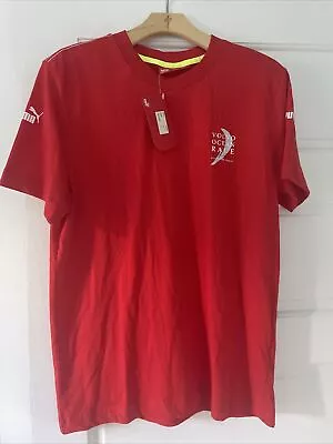 New-with-Tags (sample) Men's PUMA VOLVO OCEAN RACE Pullover Shirt • Medium • Red • $20