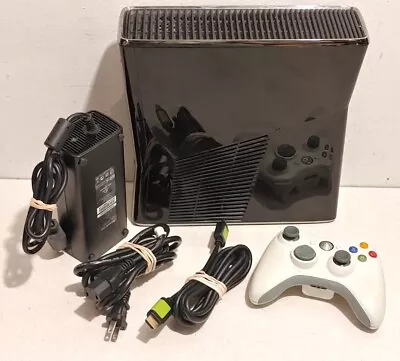 $69.99 • Buy Microsoft Xbox 360 S Slim 320GB 1439 Console W/ Controller Bundle TESTED