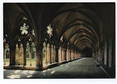 Salisbury Cathedral. Cloisters Walk. Vintage J.Arthur Dixon Postcard (3112) • £0.99