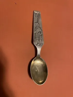 Vintage Hopeakeskus Oy Finland Silver Baby Spoon Little Boy • $30
