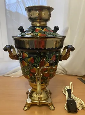 VINTAGE Electric Hand Painted Decorative SAMOVAR 2.5L Working Marked USSR 220V • $124.90