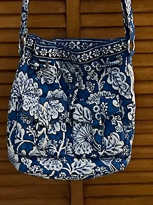 Vera Bradley Blue Lagoon Retired Pre Owned Large Tote Shoulder Bag • $15.99