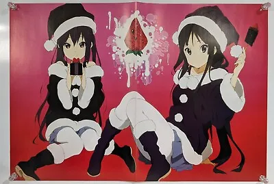 K-ON! Azusa Mio Christmas / Queen's Blade Double Sided Promo Anime Poster OOP • $24