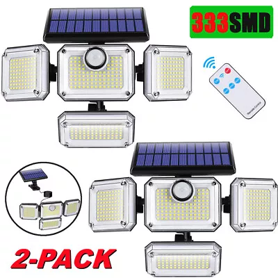 2X333LED Solar Lights Outdoor 3000LM Waterproof Motion Sensor Security Wall Lamp • $18.99