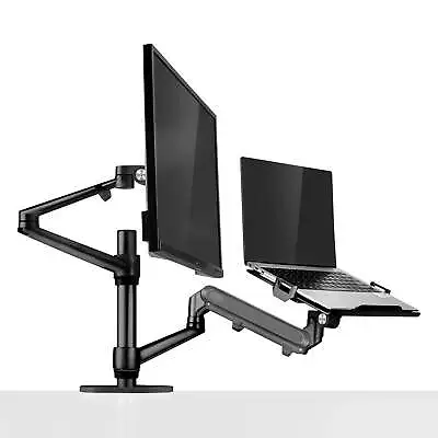 DECASSA Monitor Mount Gas Spring Arm Laptop Stand Black Swivel Desk Bracket VESA • $238.56