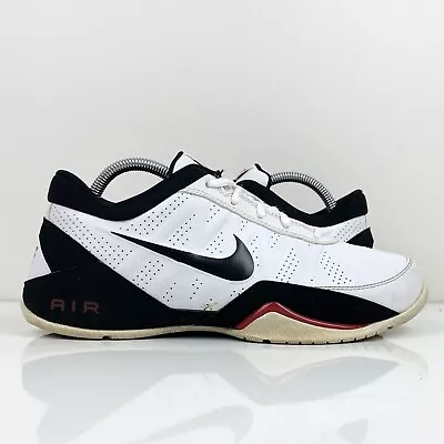 Nike Air Ring Leader Low White Black Red Men’s Athletic Basketball Shoes Size 8 • $33.99