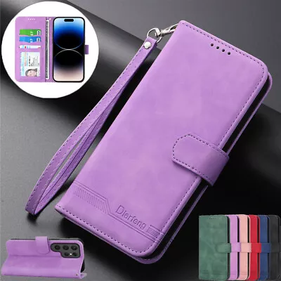 For Samsung S24 S23 S22 S21 S20 Ultra Plus S10 S9 Wallet Case Flip Leather Cover • $12.89